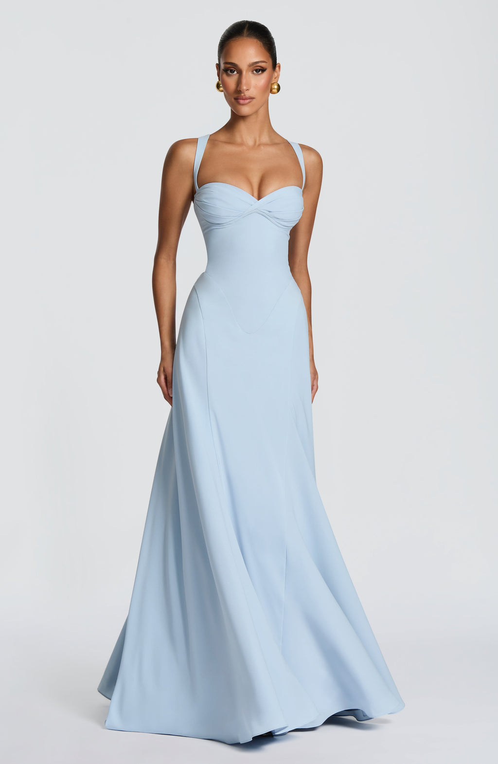 Vestido Leire™ | Maxi Satinado Escote Corazón - Best Seller