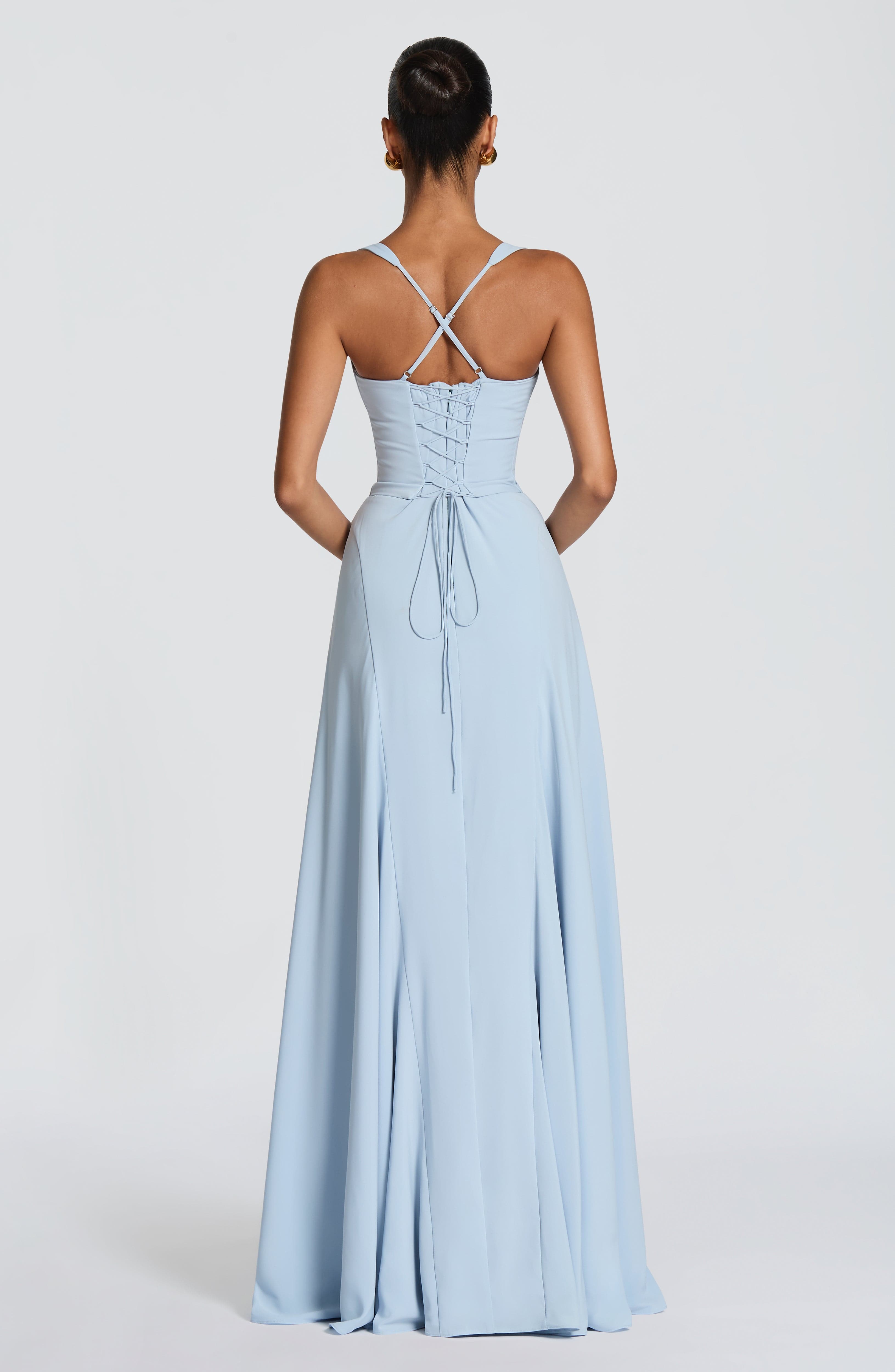 Vestido Leire™ | Maxi Satinado Escote Corazón - Best Seller