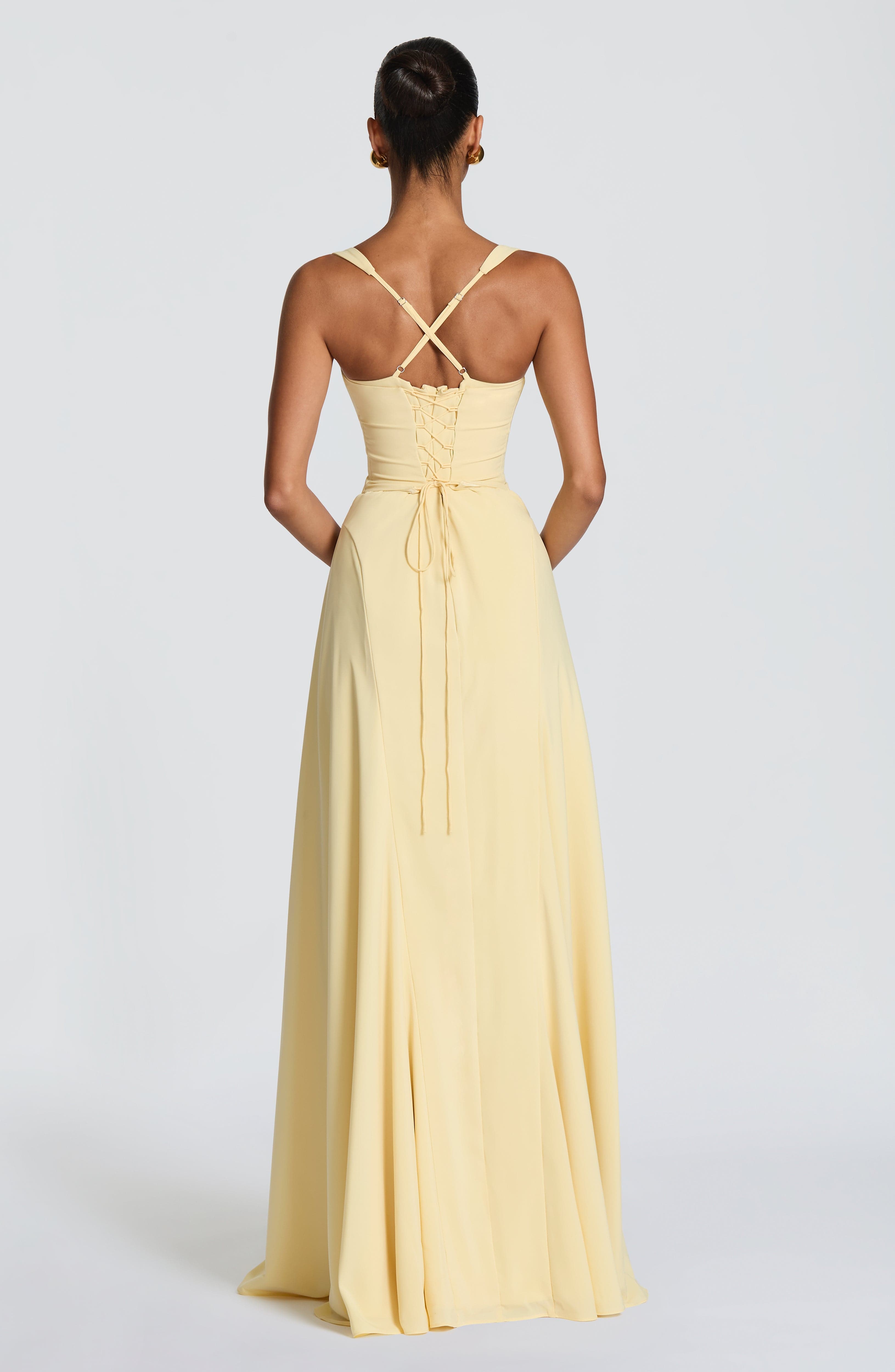 Vestido Leire™ | Maxi Satinado Escote Corazón - Best Seller