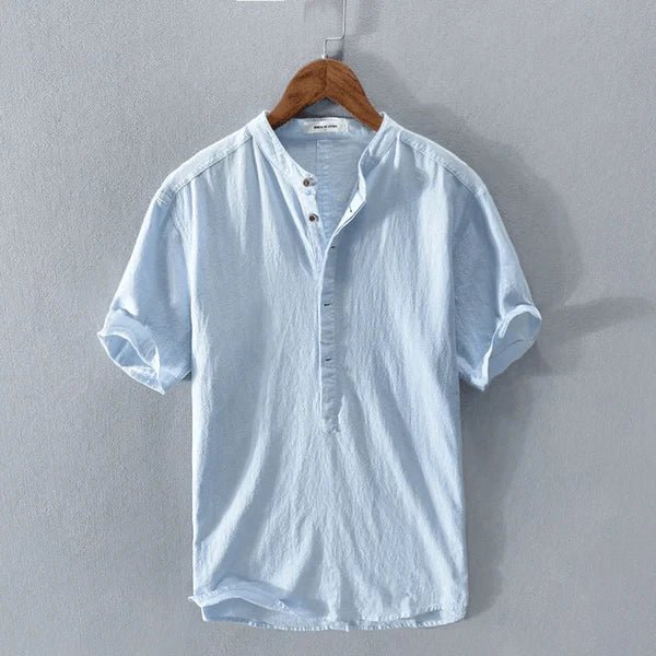 Guillermo™ - Camisa celeste con diseño limpio y exclusivo