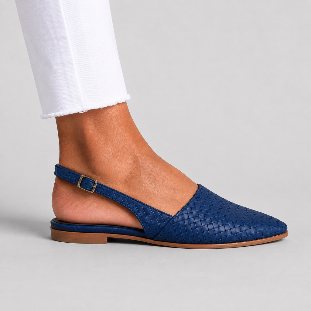 Simone | Mocasines Trenzados con Tira Trasera