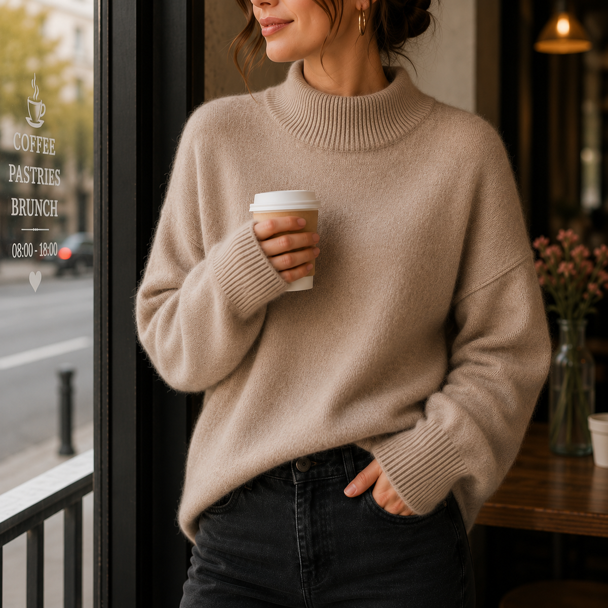 Julieta | Suéter oversize de cuello alto