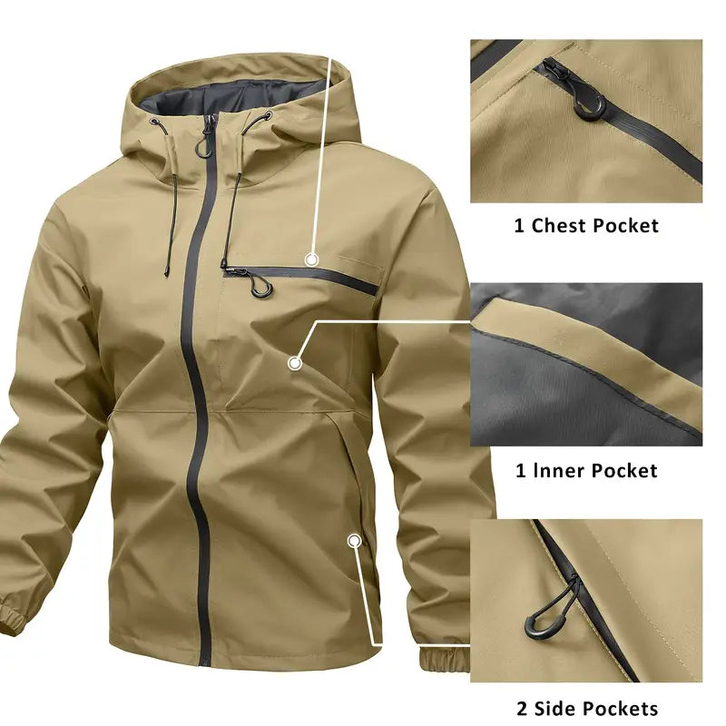 Chaqueta impermeable 3 en 1