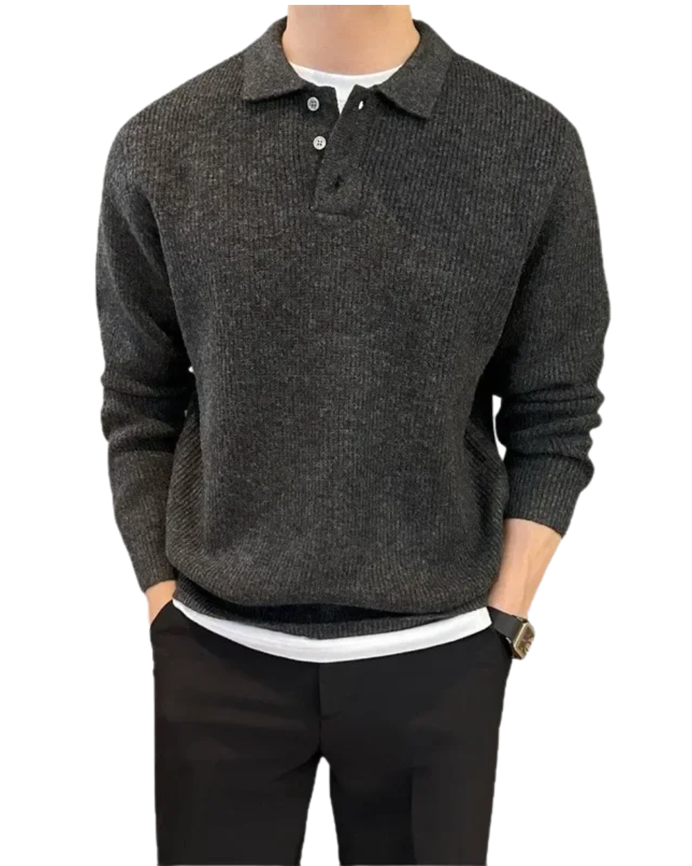 Nicolás™ - Elegante Jersey Polo de Punto