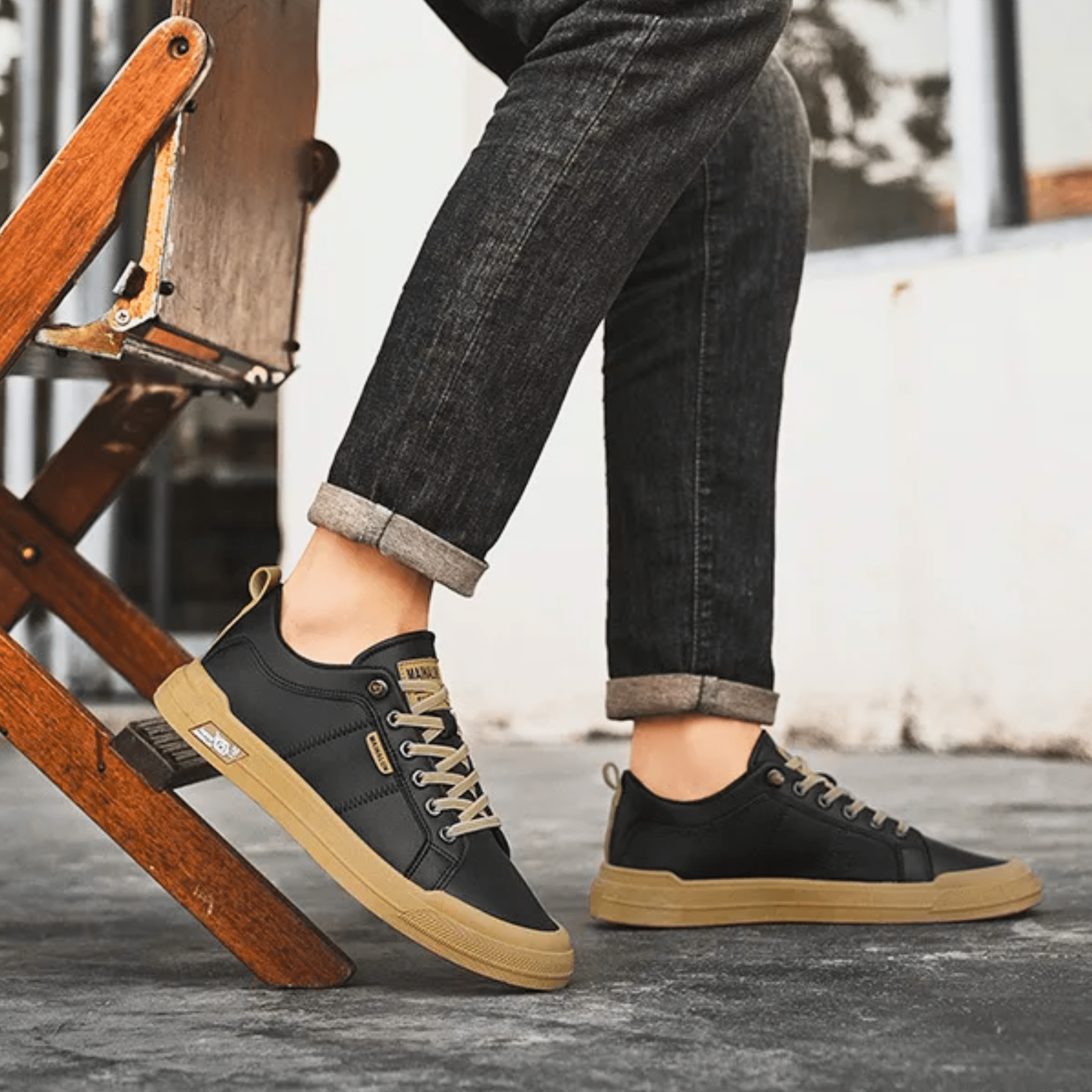 Nordica White™ | Zapatillas de Cuero Clásicas