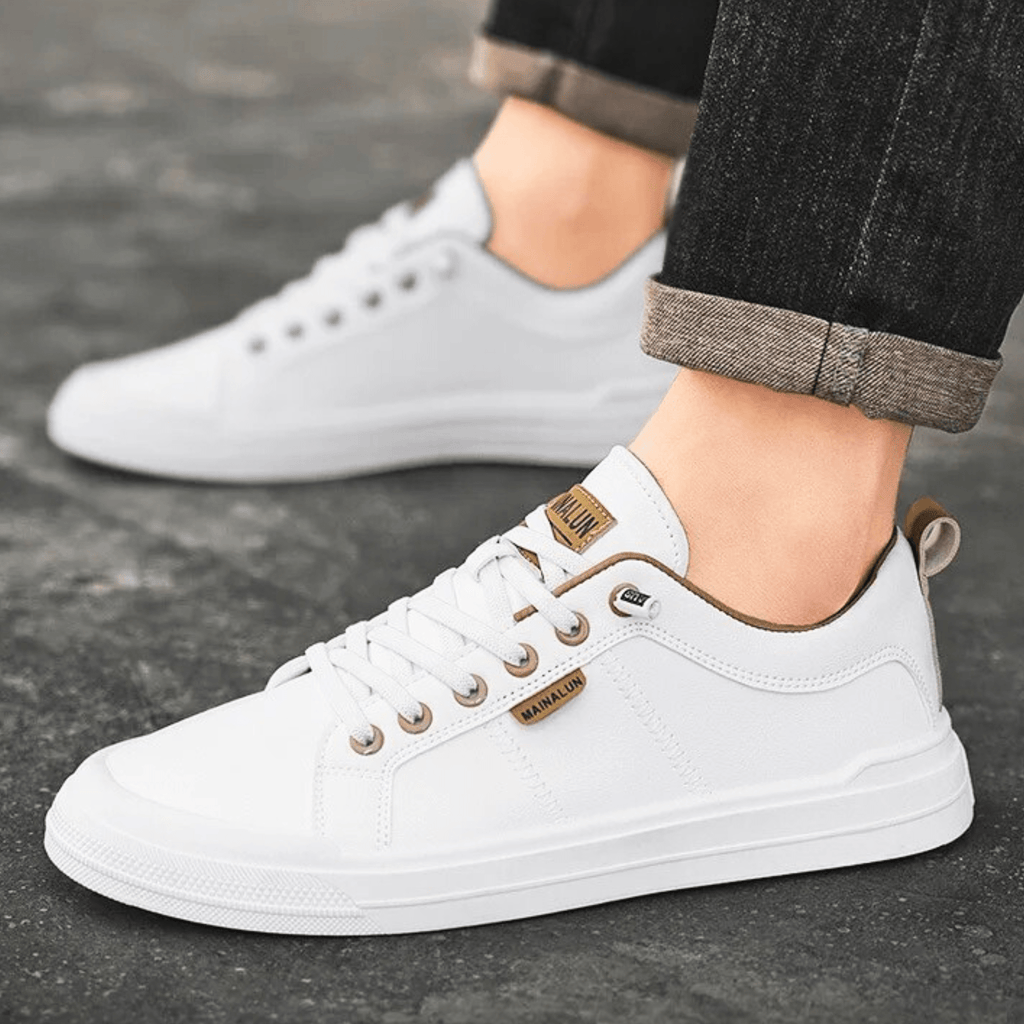 Nordica White™ | Zapatillas de Cuero Clásicas