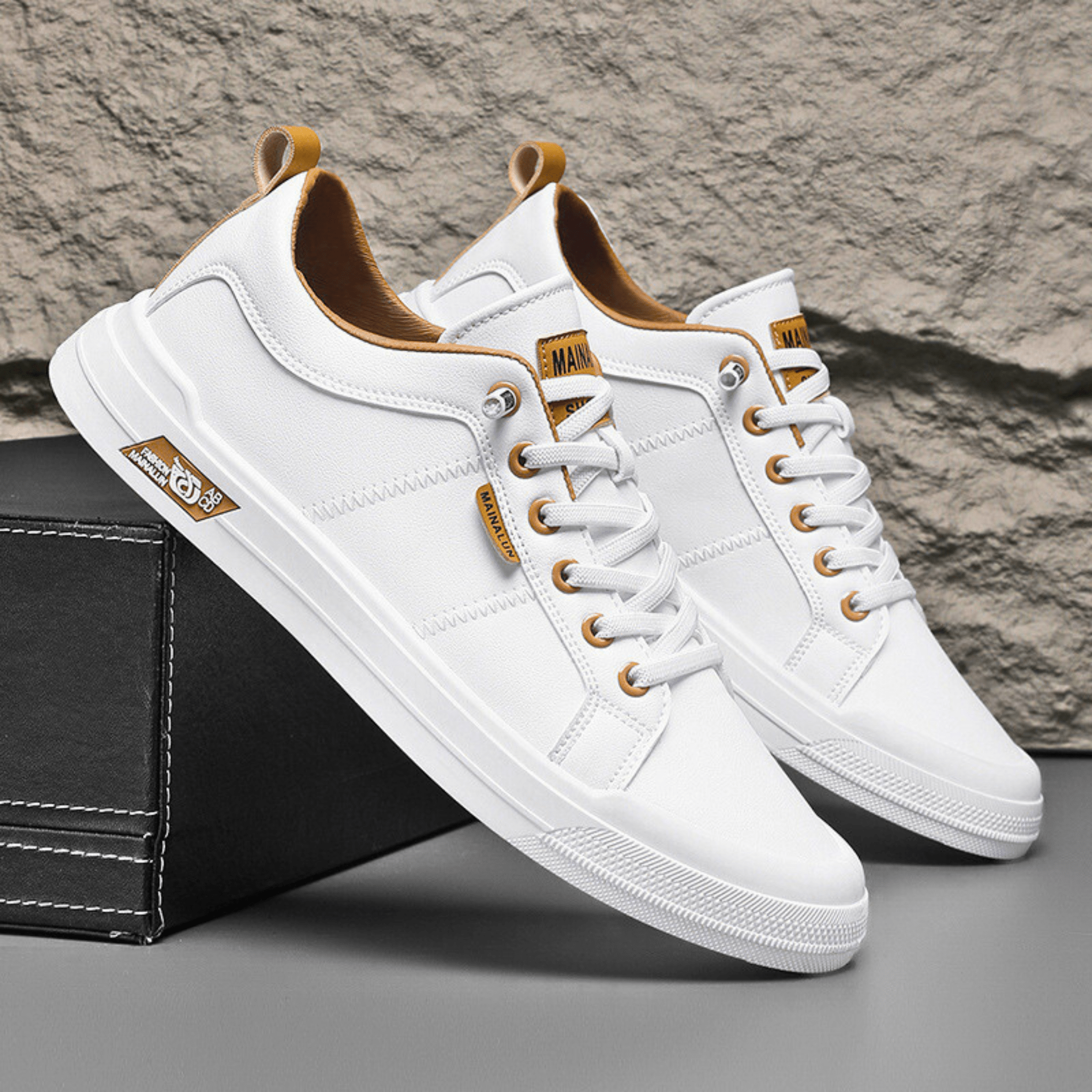 Nordica White™ | Zapatillas de Cuero Clásicas