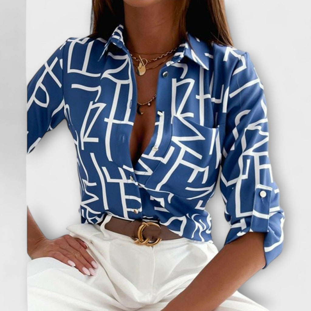 Romina - Blusa de gola clásica